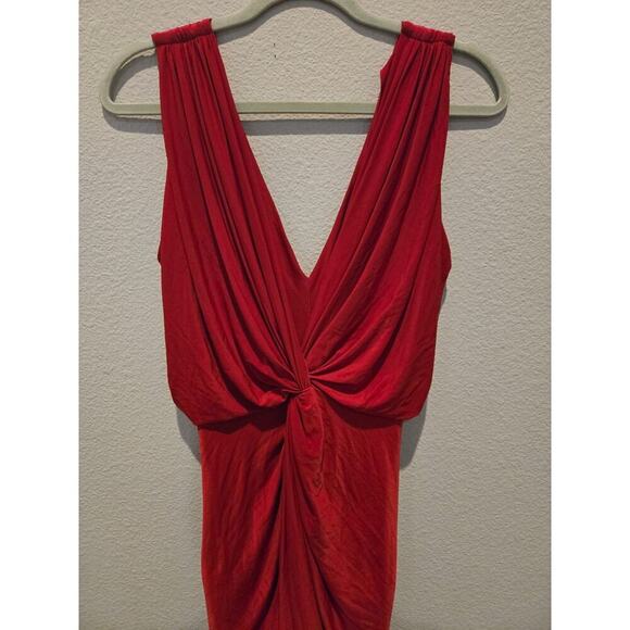 Misa Los Angeles Women's Knotted Maxi Dress Red Size S Party Cocktail - Picture 2 of 7
